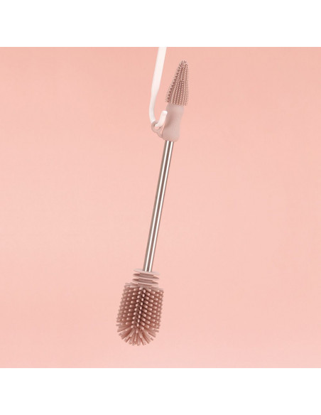 Double sided cleaning brush Soft - Grey