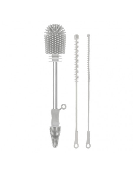 Silicone Cleaning Brush Kit - Suva Grey