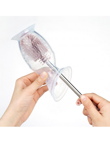 Silicone Cleaning Brush Kit - Suva Grey