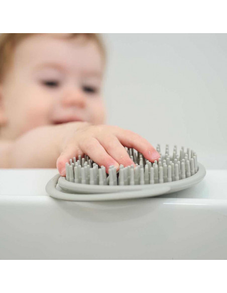 Silicone Shampoo Brush - Grey