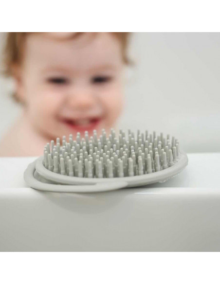 Silicone Shampoo Brush - Grey