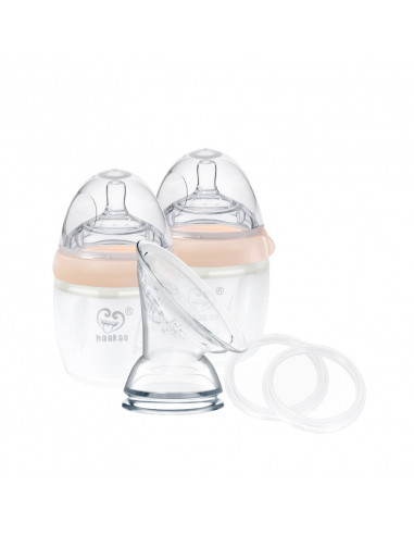 Generation 3 Silicone Pump and Bottle Pack - Peach