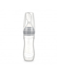 Silicone Baby Food Dispensing Spoon - Grey 2