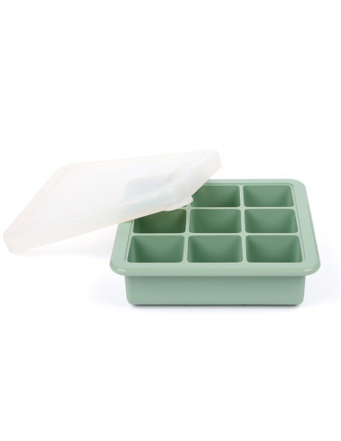 Baby Food and Breast Milk Freezer Tray 9 Compartments - Pea Green