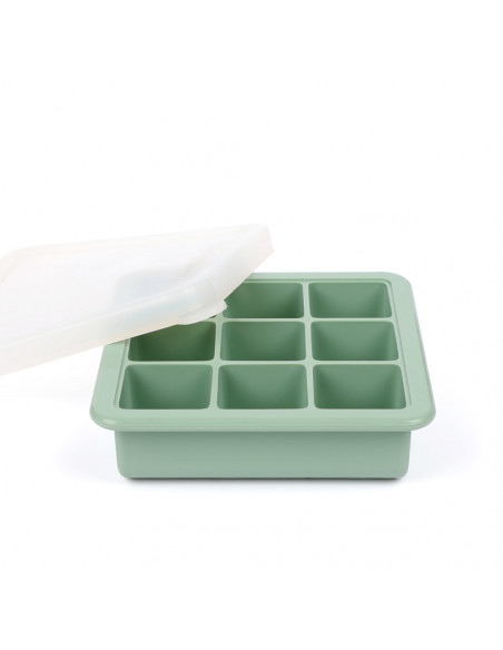 Baby Food and Breast Milk Freezer Tray 9 Compartments - Pea Green