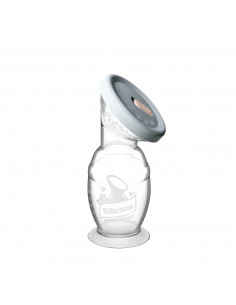 Muttermilchpumpe mit Saugfuss 150ml + Silikondeckel Set 2