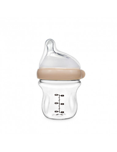 Generation 3 Glass Baby Bottle 120ml - Peach