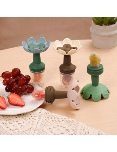 Flower Fresh Food Feeder & Cover Set - Sky Blue