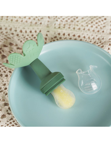 Blumenförmiger Fruchtsauger und Gefrierhülle...