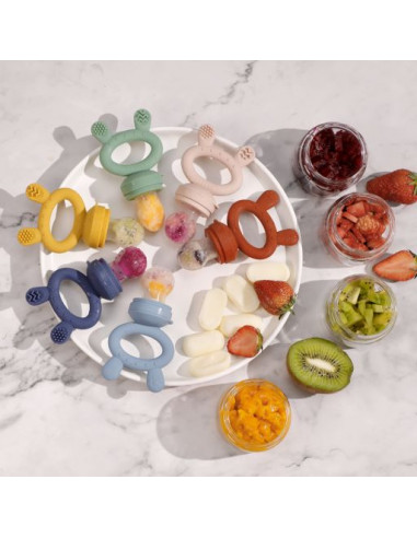 Fruchtsauger und Gefrierhülle - Set Senfgelb