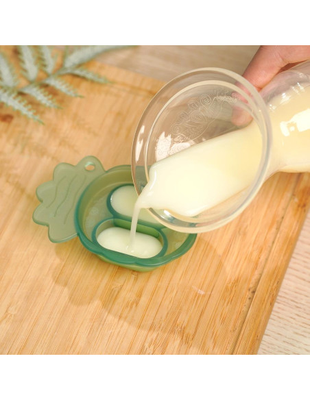 Freeze-N-Feed Minikombi Fruchtsauger + Eiswürfelform - Creme