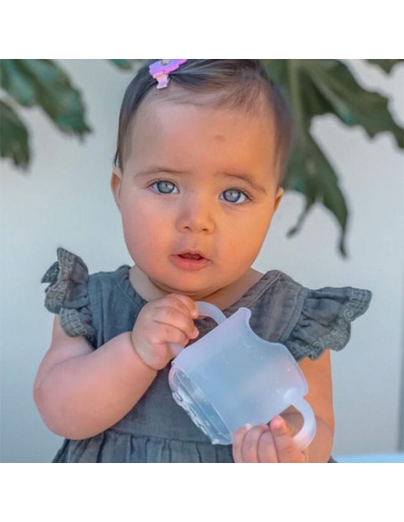Silicon Baby Drinking Cup - Steelblue