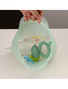 Multipurpose Steamer & Steriliser Bag - Lime - 1250ml 2