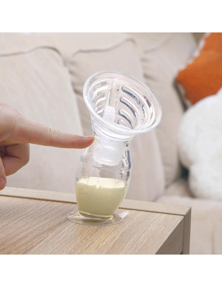 Gen 2+ Milchpumpe mit Saugfuss 100ml + Auslaufschutz