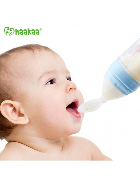 Silicone Baby Food Dispensing Spoon - Pink