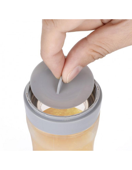 Silicone Baby Food Dispensing Spoon - Grey